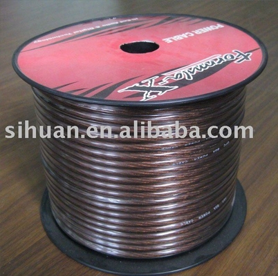 1/0 AWG Gauge Car Audio Power Cable Copper Clad Aluminum Conductor para entrega de energia