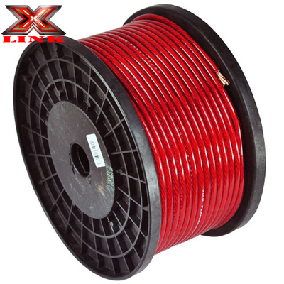 OFC Conductor Car Audio Battery 0 Gauge 4 Gauge 8 Gauge Power Wire com isolamento de PVC