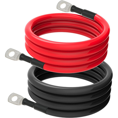Cabo de energia de áudio de carro de cobre de jaqueta de PVC 1/0 2 4 6 AWG Gauge Battery