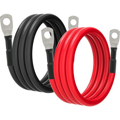 Cabo de energia de áudio de carro de cobre de jaqueta de PVC 1/0 2 4 6 AWG Gauge Battery