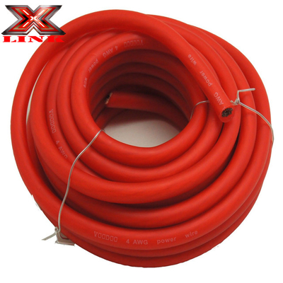 0 Gauge Car Power Cable Wire para a demanda dos clientes PVC Material de isolamento e CCA/OFC/Condutor de cobre