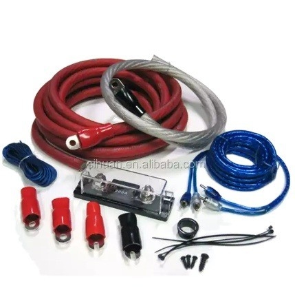 Melhore o áudio do seu carro com o kit de fiação do amplificador de 0 gauge 3000 watts e cor personalizável