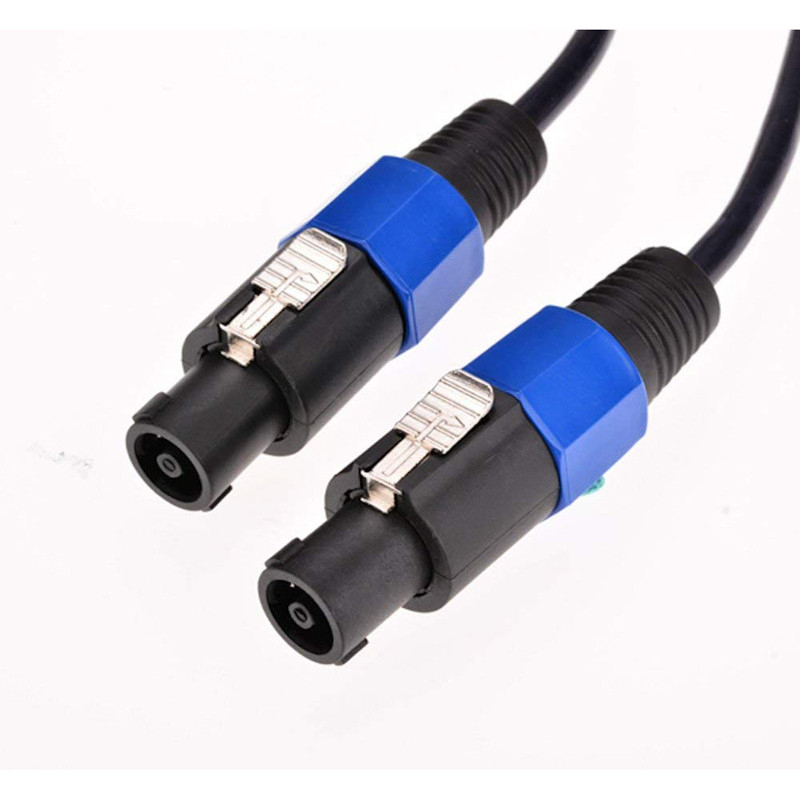 Twist Lock 2 Conductor Speaker Cable Professional 50FT comprimento para aplicações de áudio
