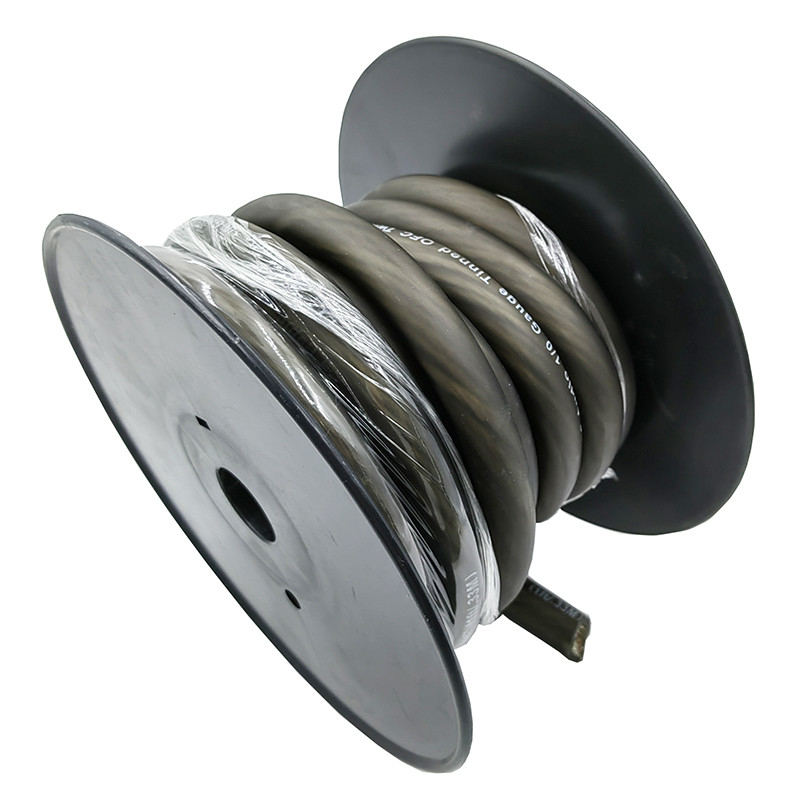 Capa super flexível 1/0 Gauge Copper Power Wire para Car Audio 4 AWG Power Cable