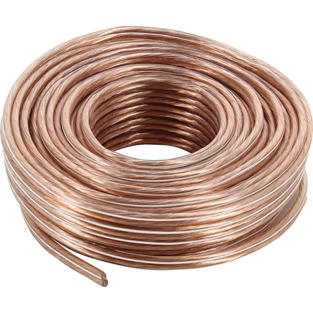 14 12 16AWG OFC Bare Copper High End Home Theater Audio Speaker Cable com Jacket de PVC macio