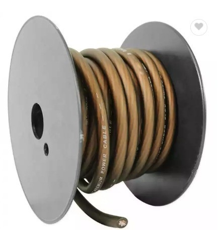 Flexível translúcido fio de alimentação 1/0awg para aumento de desempenho de áudio de carro e motor