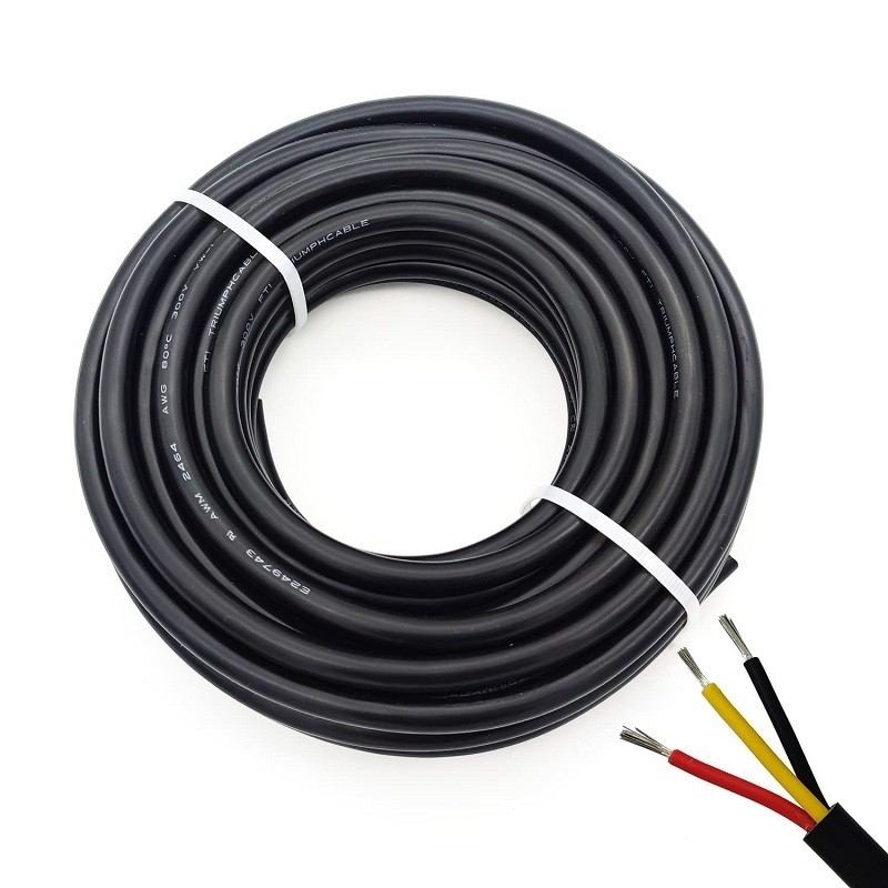 Iluminação industrial LED 3 núcleo cabo de alimentação com isolamento de PVC e tambor de cobre 2.5mm fio elétrico
