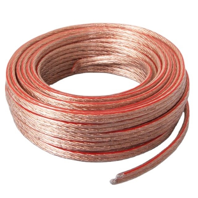 Cable de alto-falante translúcido não blindado de diâmetro externo de 3,0 x 6,0 mm para som excepcional