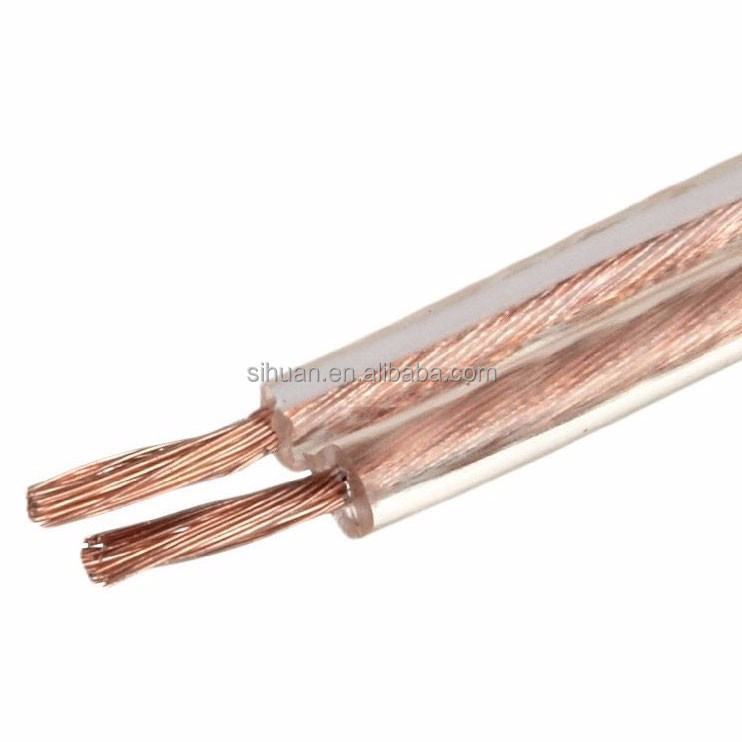 Flat Speaker Wire 18 AWG Flat Cable com conector RCA Tipo CE Certificado