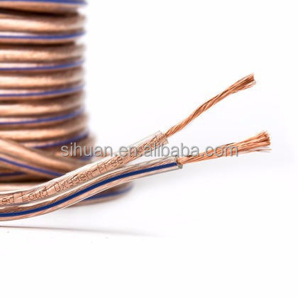 Caixa de alto-falante flexível 14AWG de PVC transparente
