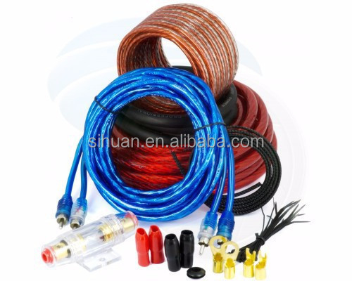 RCA Standard Wire Car Audio Cable Kit e kit de fiação do amplificador de carro Homem Feminino