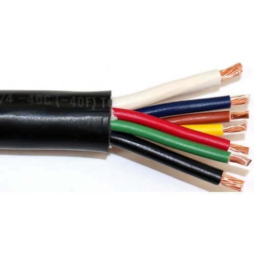 Cabos de reboque 14 gauge 7 Way Conductor Extension Wire PVC isolado 14/7