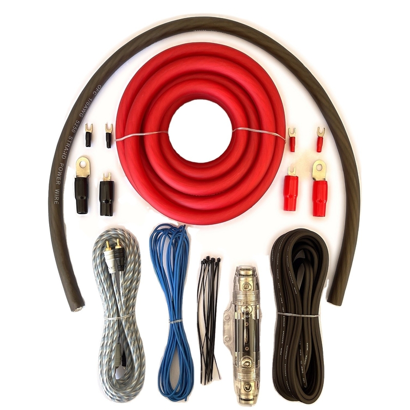 Kit de fiação do amplificador de baixa tensão Completo CCA com cabo OFC RCA em True 0 Gauge