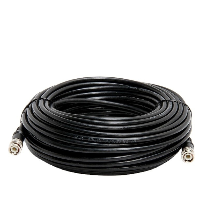 1 Condutor RG59U BNC para adaptador RCA Cordão coaxial para vigilância de câmaras de circuito fechado