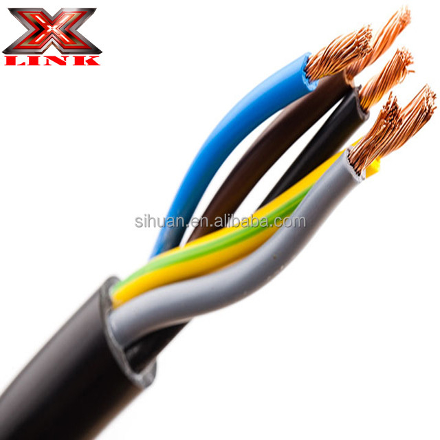 BS6500 Padrão 7 Núcleo de PVC Fios de cobre em rosca Elétricos Fios de trilhos de reboque para indústria