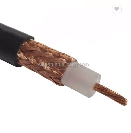50 Ohm Low Loss Copper Conductor RG213U UHF VHF VB Cable de Comunicação Coaxial de Rádio