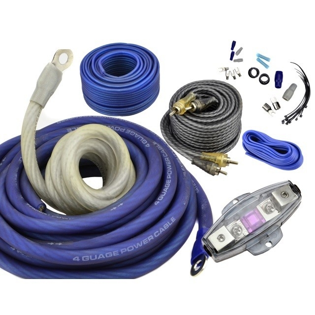Kit de fiação do amplificador de baixa tensão 8ga 4ga 0ga 2ga com competitivo