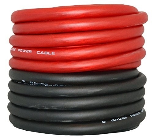 0 Gauge Car Audio Amplifier Cable de alimentação com PVC durável Jacket e condutor de cobre