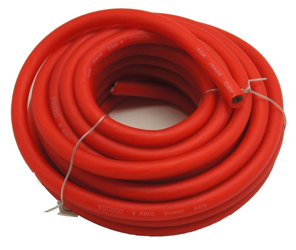 0 Gague Wire Car Audio Battery Cable com alto-falante em qualquer cor feita