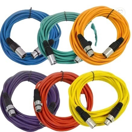 24AWG PVC Isolamento XLR DMX Cabos para Micrófonos, Estações de Rádio e Sistemas de Alto-falantes