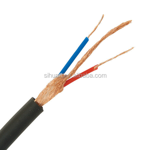 Conector de ouro, micrófono de proteção com trança, cabo de áudio 0,22 mm2 0,35 mm2 para som claro