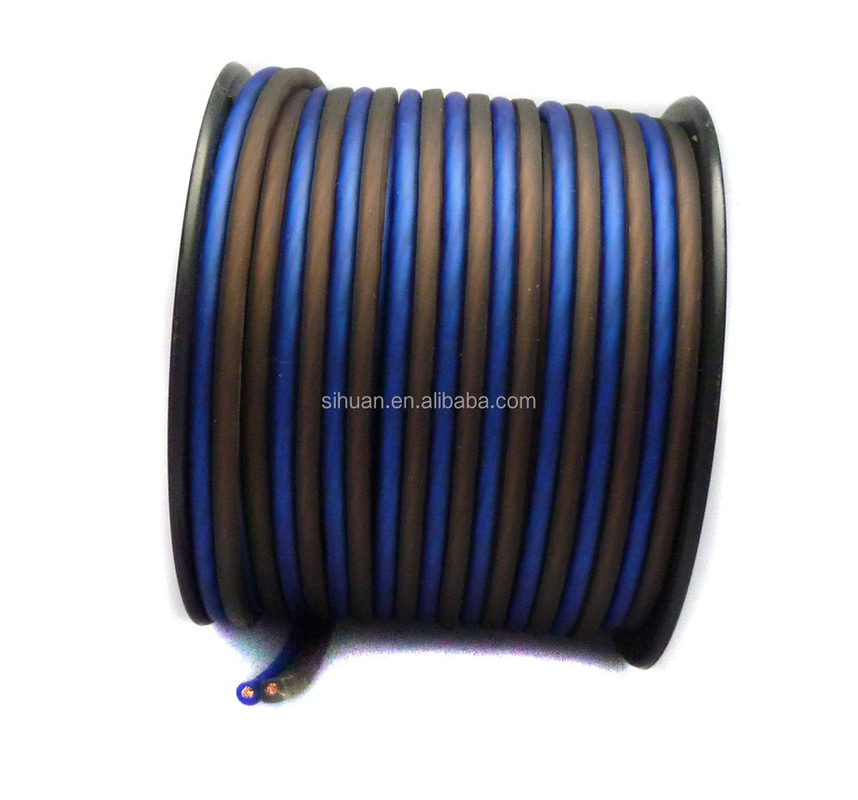 CE aprovado 14 Gauge Stranded Wire Speaker Cable com condutor de cobre nu Qualquer especificação de diâmetro externo