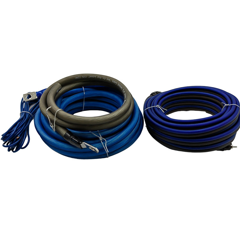 5.2m PVC Jacket High End 1/0 4 8 AWG Gauge Car Amplifier Wiring Kit para sistemas de áudio de carro