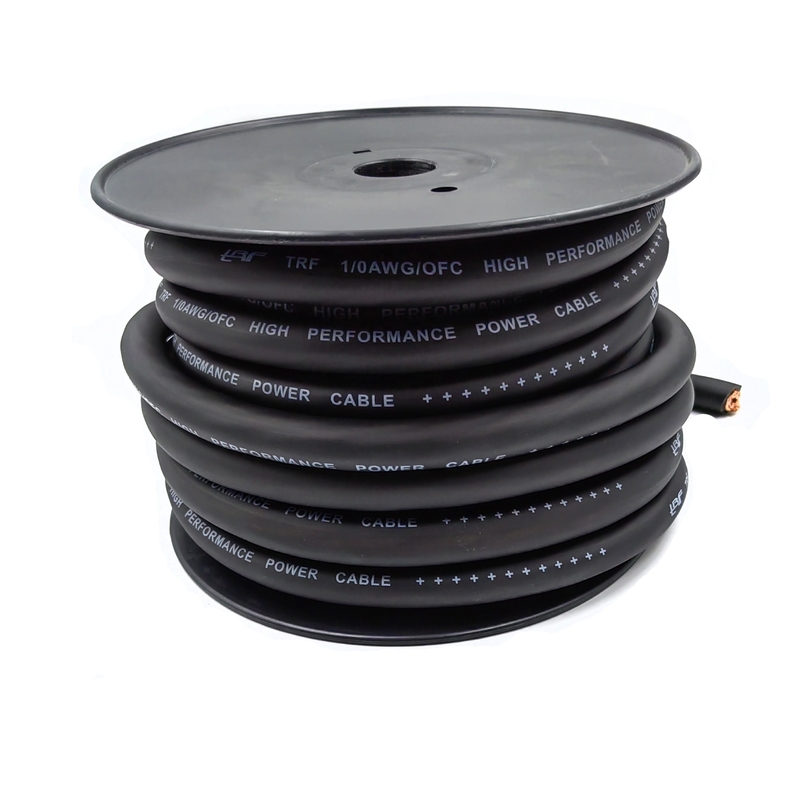 1/0 AWG Oversize Gauge 4/0 GA Car Audio OFC Cable de alimentação Soft Touch Flexível PVC Jaqueta